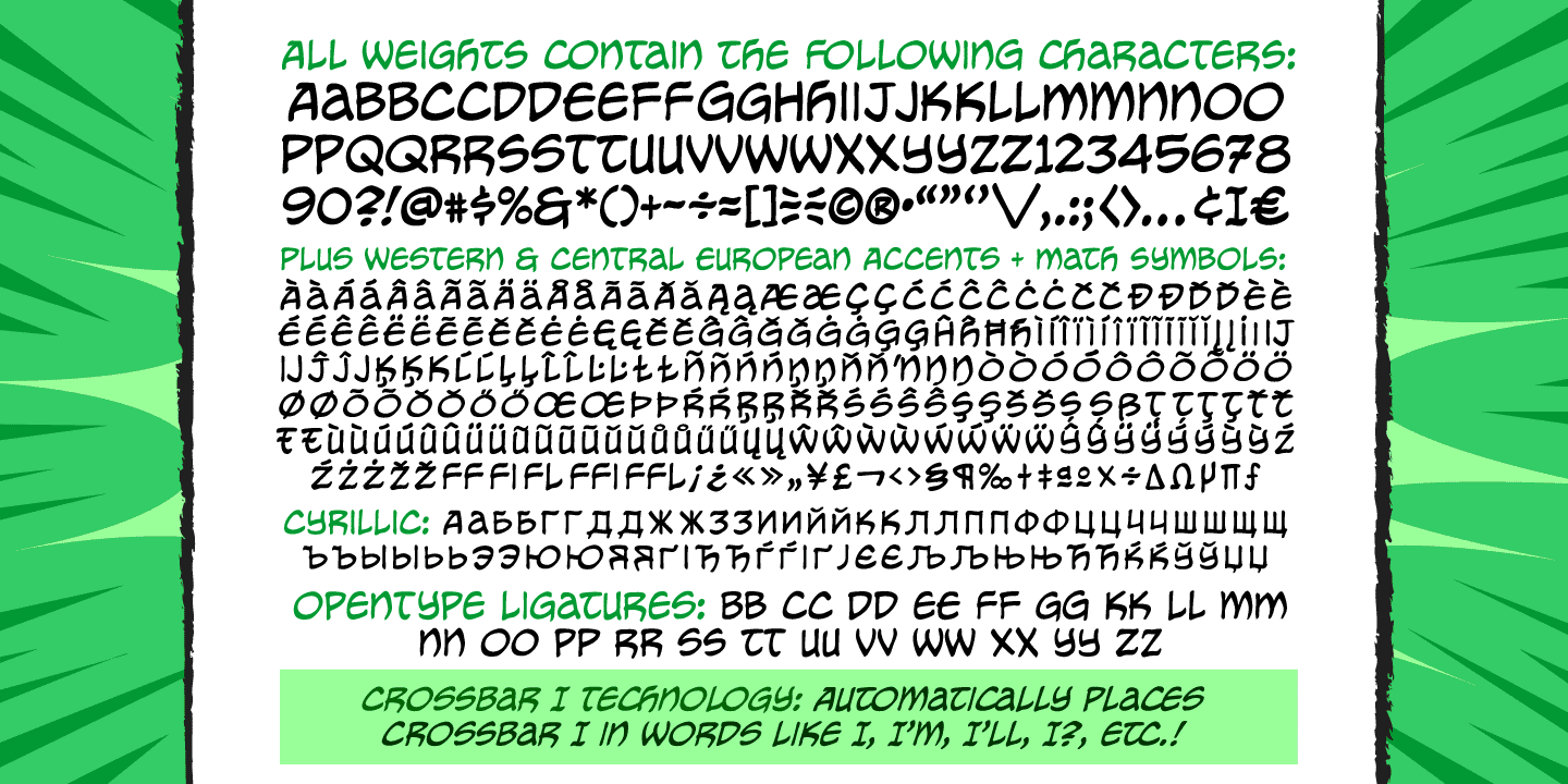 Ejemplo de fuente Meanwhile Uncial #3